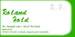 roland hold business card